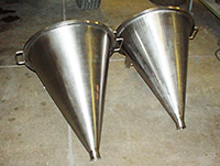 Custom Stainless Steel Industrial Funnels